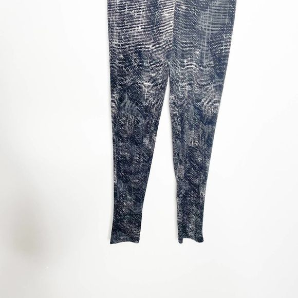 Clara Sun Woo Signature Straight Leg Pant black gray elastic pull on Womens S - Picture 5 of 9